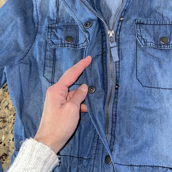 Ashley Denim chambray utility jacket - Picture 4 of 8
